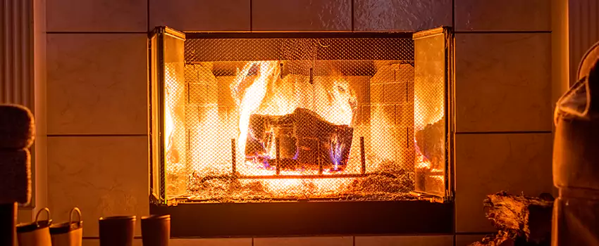Mendota Hearth Landscape Fireplace Installation in Valparaiso, Indiana